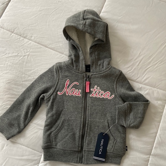 NWT Nautica Girls Gray Sweatshirt - Picture 1 of 4